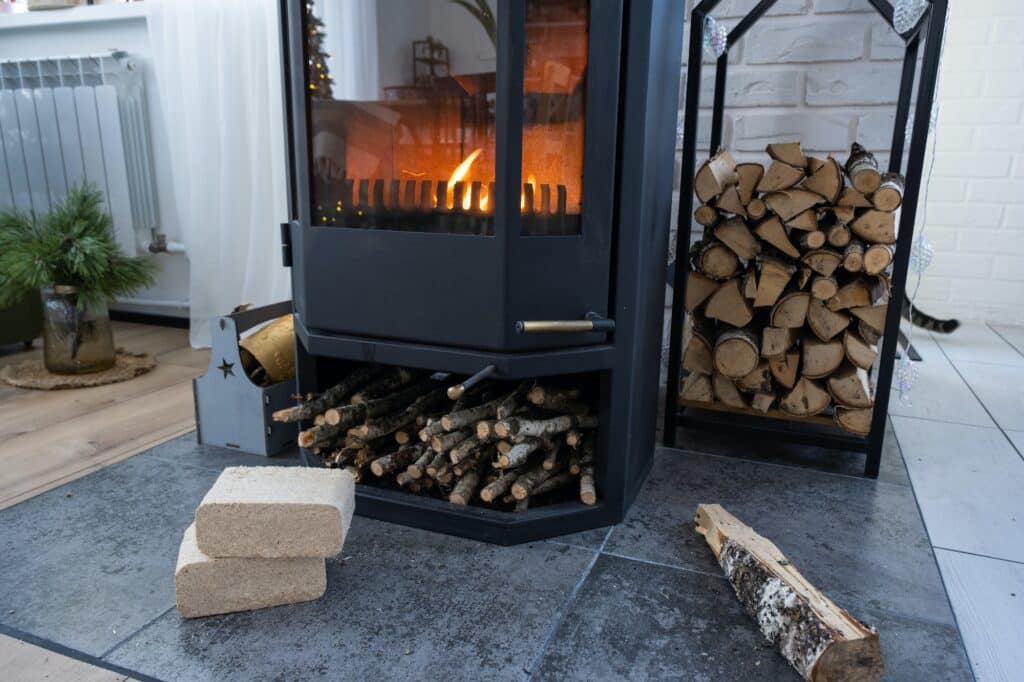 Fuel briquettes made of pressed sawdust for kindling the furnace - economical alternative eco-friend